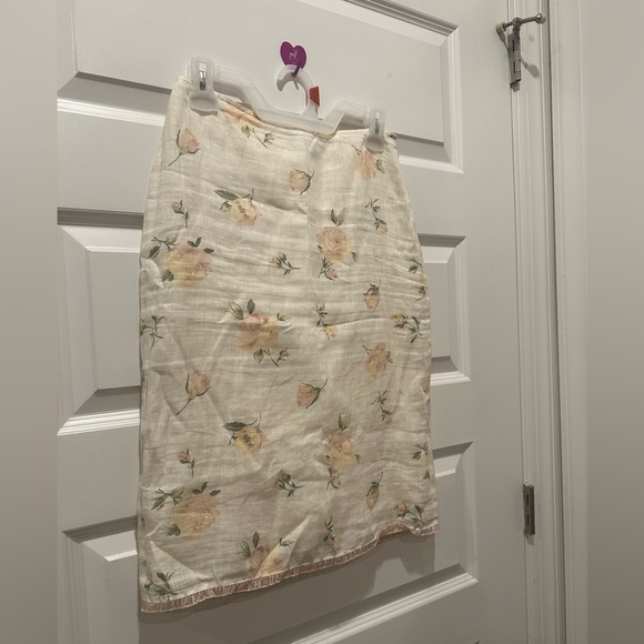 Vintage 90s Betsey Johnson, black label, linen pencil skirt - Picture 9 of 17